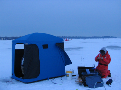 Зимняя рыболовная палатка