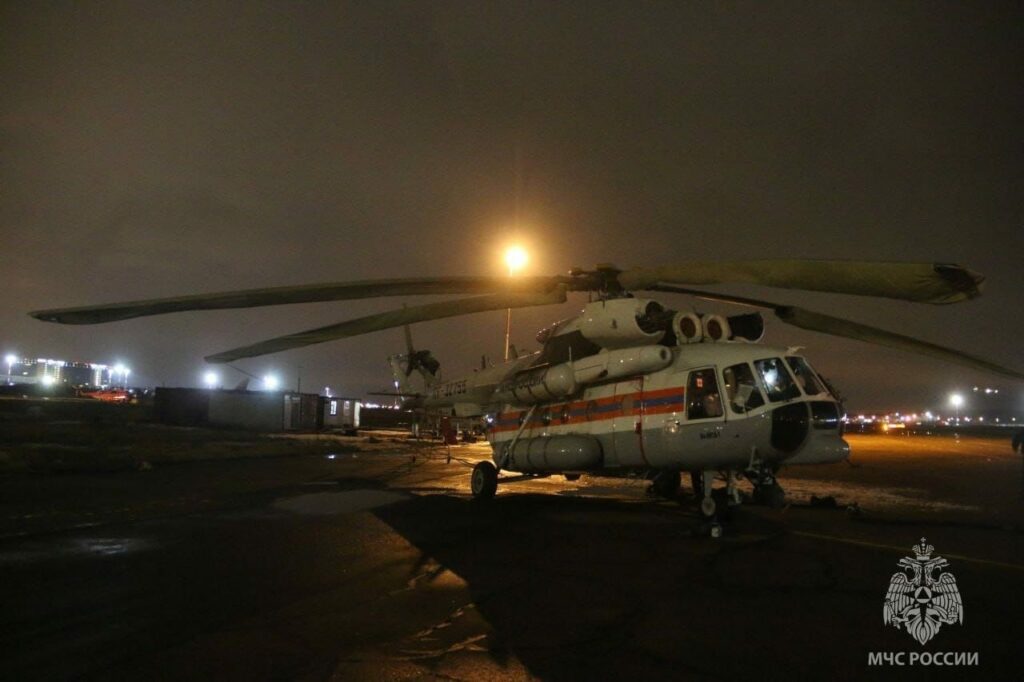 В Ленинградской области для спасения рыболовов понадобился вертолет